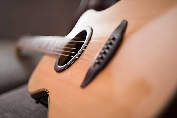 istock Acoustic guitar close up 617902570