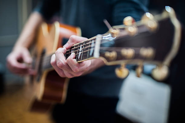 istock Musician playing acoustic guitar 617902804
