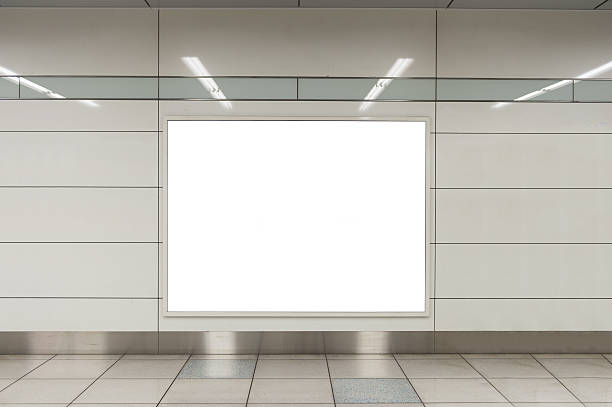 istock Large blank billboard on a street wall 617904980