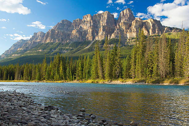 istock Castle Mountain in Beautiful Sunset 617906272