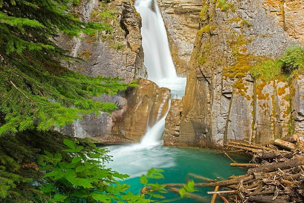 Waterfall in Johnston Canyon, Banff National Park