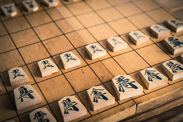 japanische schach - shogi stock-fotos und bilder