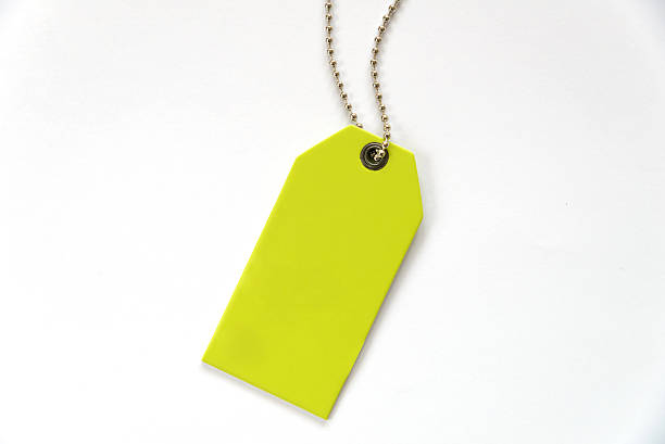 istock Blank label (tag) on white background. Price tag 617908306