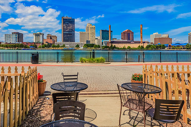 istock Skyscraper of downtown Toledo skyline, Ohio 617908716
