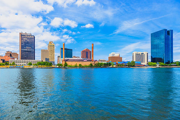 istock Skyscraper of downtown Toledo skyline, Ohio 617908756