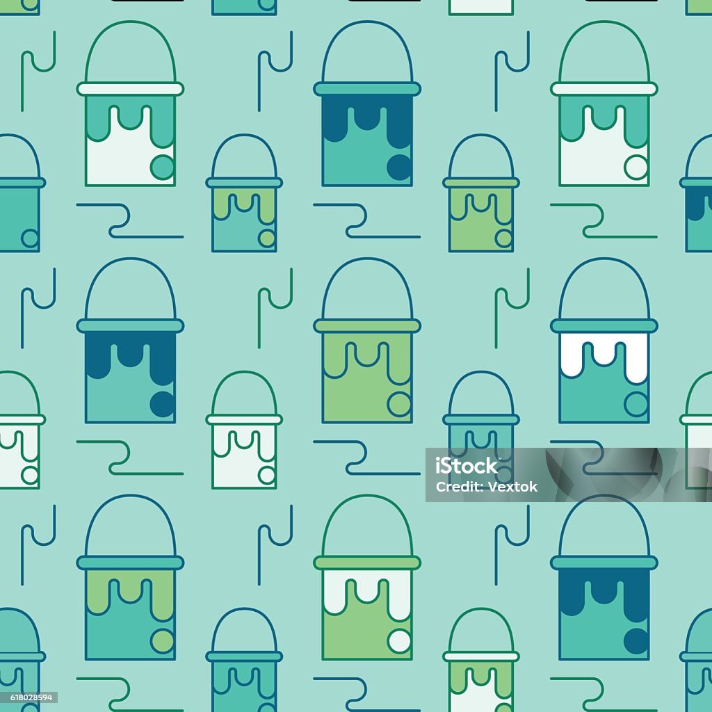 Art Tools And Materials Seamless Pattern Stock Illustration - Download ...
