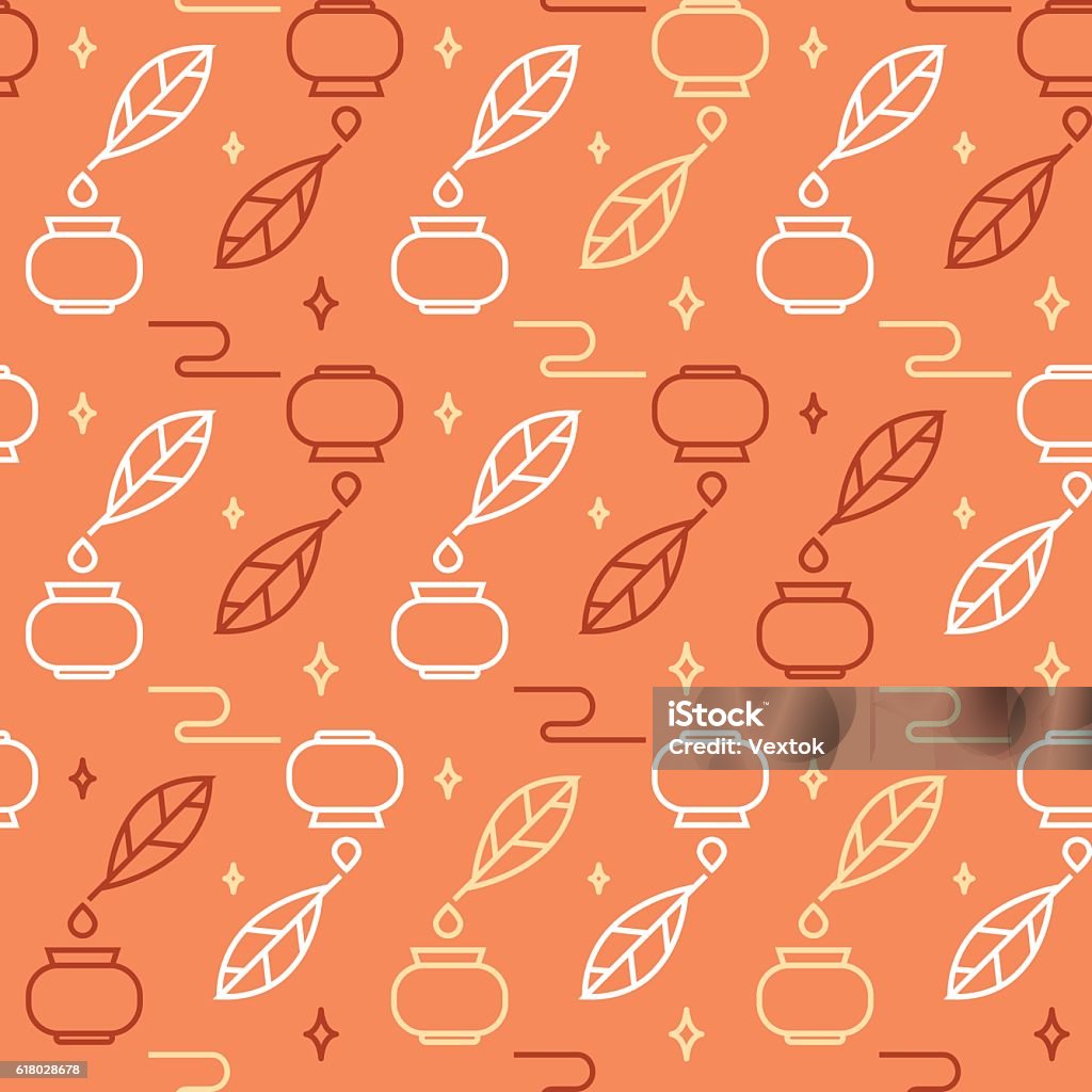 Art Tools And Materials Seamless Pattern Stock Illustration - Download ...
