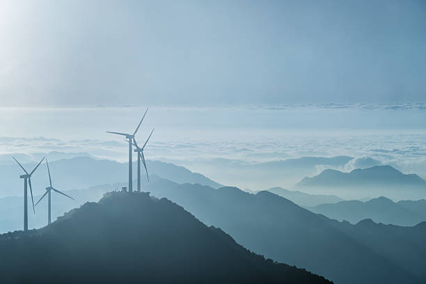 istock wind turbines on the blue ridge mountains 618033066