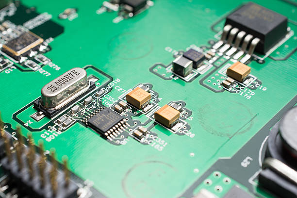 istock Detail of an electronic printed circuit board 618033312