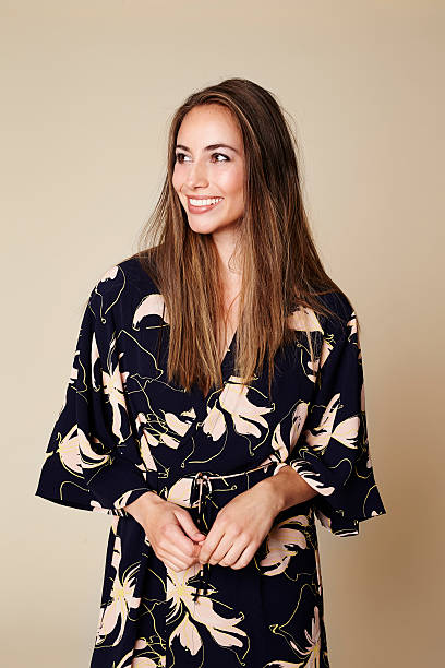 istock Beautiful woman in robe 618033748