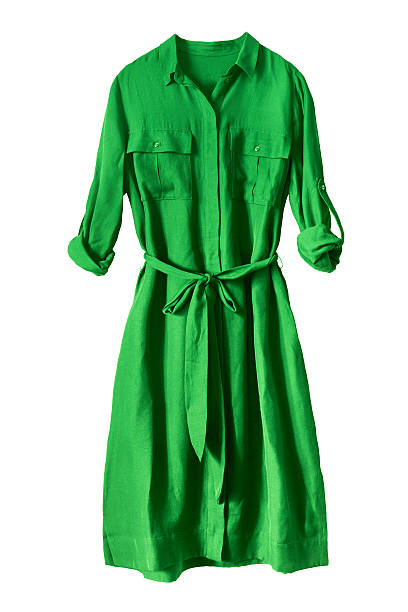 istock Green dress isolated 618035700