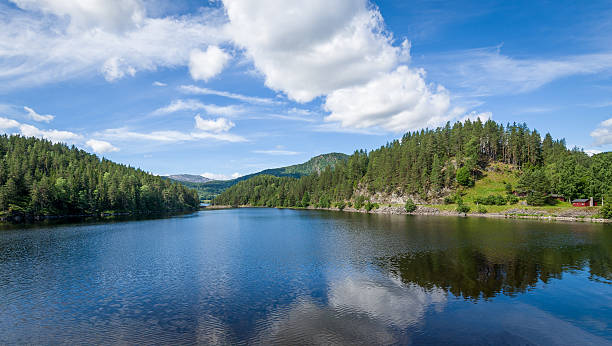 istock Typical lake landscape of Norwegian nature 618041340