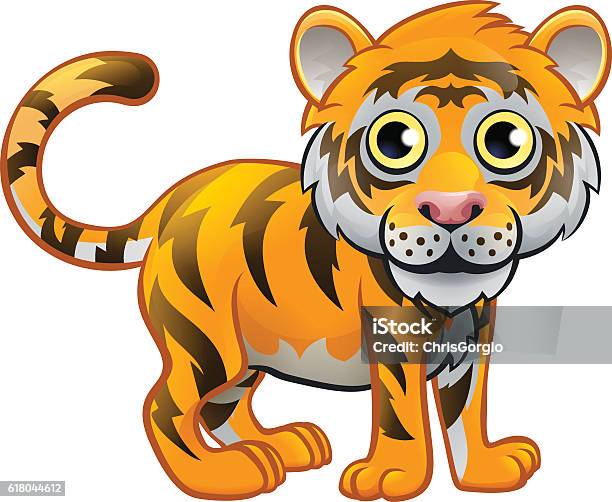 Ilustración de Personaje De Dibujos Animados De Tiger Animal y más Vectores  Libres de Derechos de Fondo blanco - Fondo blanco, Monada, Tigre - iStock