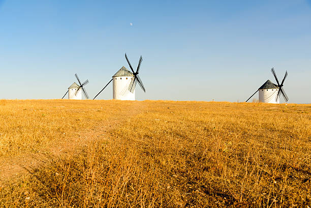Famous windmills in Spain Famous windmills in Campo de Criptan, Spain campo de criptana stock pictures, royalty-free photos & images