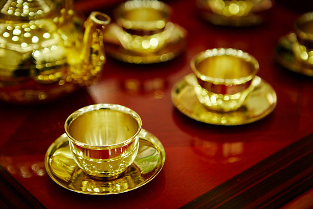 istock Korean traditional wedding ceremony's tea utensils 618047974