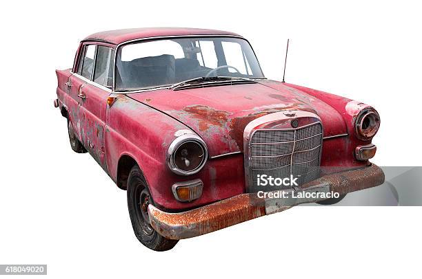 Mercedes Benz Stock Photo - Download Image Now - 1960-1969, Car, Car Accident