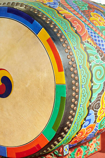 istock Korean traditional drum with symbol 618051302