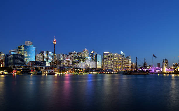 istock SYDNEY, AUSTRALIA - Night scene of  Darling Harbour 618052170