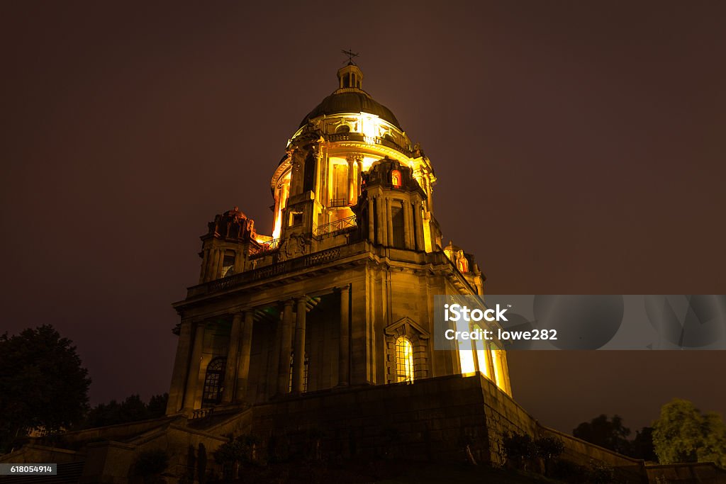 Lancaster’s Ashton Memorial Lancaster’s Ashton Memorial is being illuminated by a rainbow of colours this month in support of a number of good causes. Lancaster - Lancashire Stock Photo