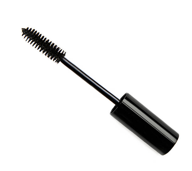 흰색 배경에 마스카라 브러시 어플리케이터 - mascara applicator 뉴스 사진 이미지