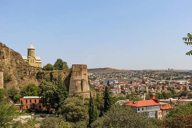 istock Beautiful panoramic view of Tbilisi 618060872