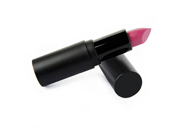 istock pink lipstick with black package on white background 618061874