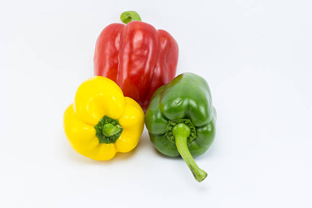 istock Sweet bell pepper isolated on white background 618063668