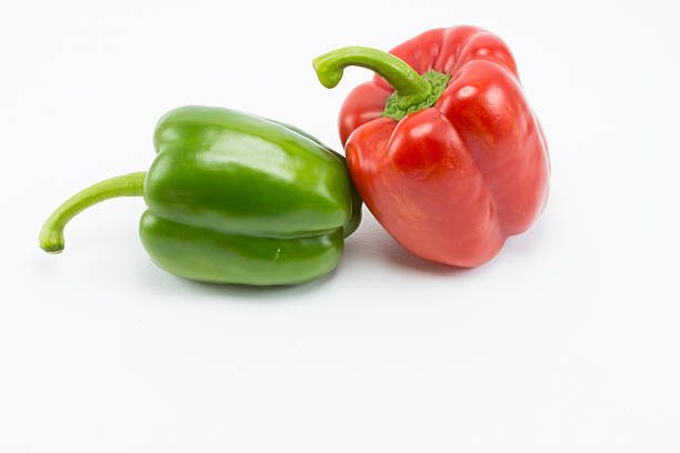 istock Sweet bell pepper isolated on white background 618063690