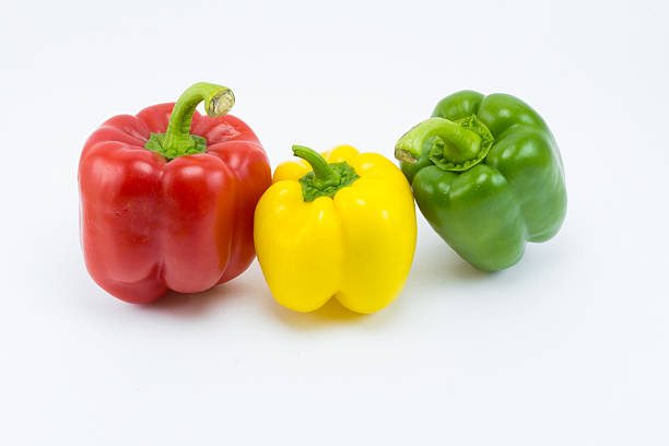 istock Sweet bell pepper isolated on white background 618063714
