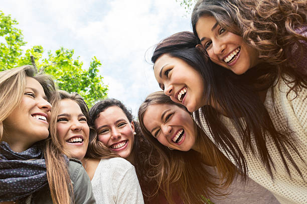istock Group of friends taking a selfie 618064902