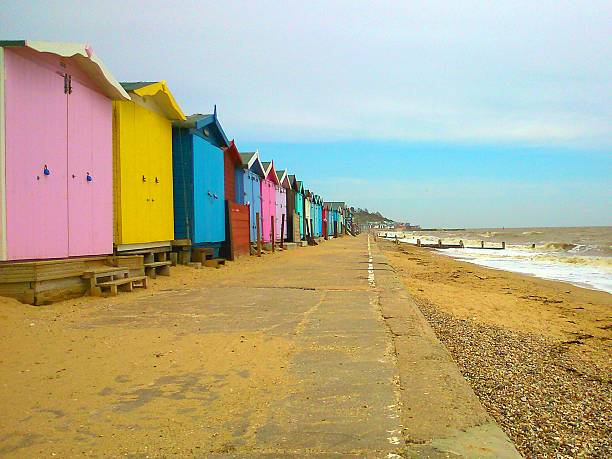 istock Beach Huts at Walton-on-the-Naze, England 618064958