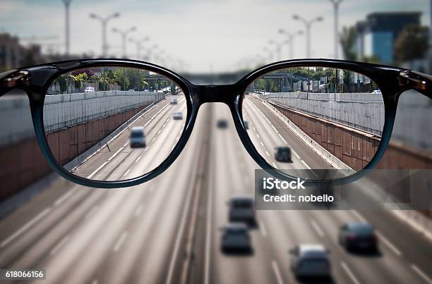 Clear Vision Through Glasses Stock Photo - Download Image Now - Eyesight, Eyeglasses, The Way Forward