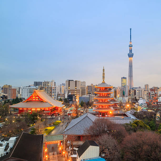 istock View of Tokyo skyline at twilight 618069484