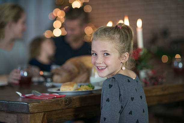 istock Having a Family Christmas Dinner 618180118