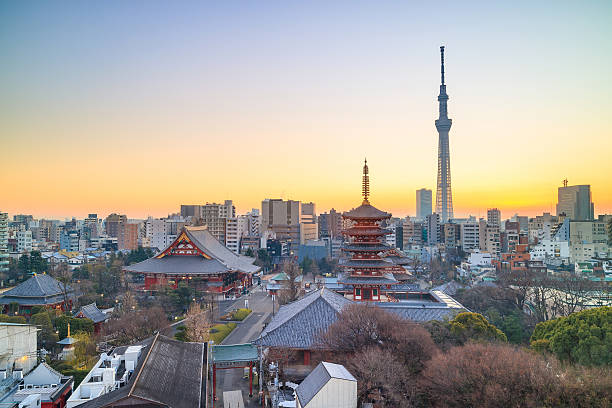 istock View of Tokyo skyline at twilight 618180692