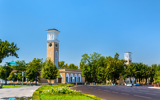 The Clock Towers in Tashkent, the capital of Uzbekistan