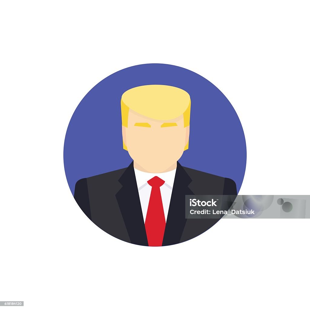 Presidential candidate Icon. Usa election 2016 concept. Flat vector illustration. Presidential candidate Icon. Flat vector illustration. Usa election 2016 concept. President stock vector
