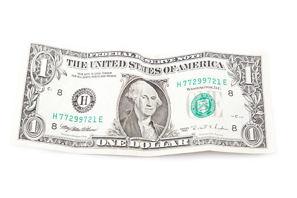 istock Right side of banknote one United States dollar 618185346