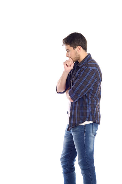 istock Portrait of thoughtful man. 618186364