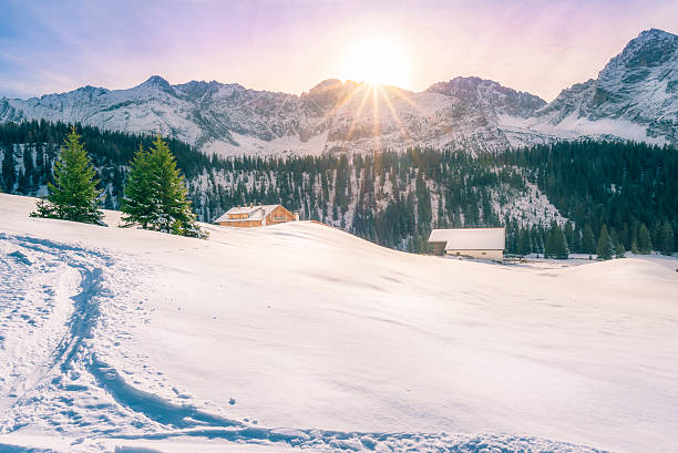 istock Winter in Austrian mountain village 618186686