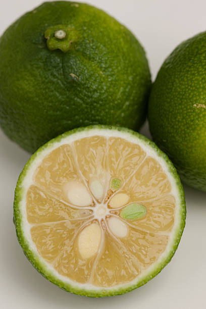 istock Cross section of Yuzu 618188420