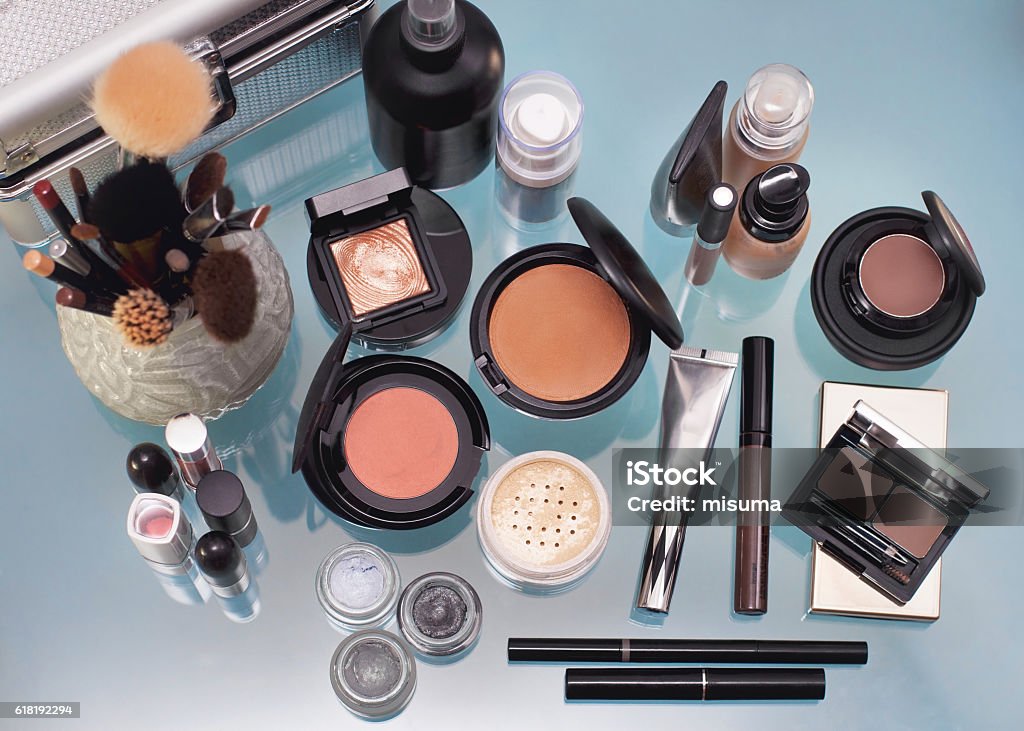 Ein Set von dekorative Kosmetik. - Lizenzfrei Make-Up Stock-Foto