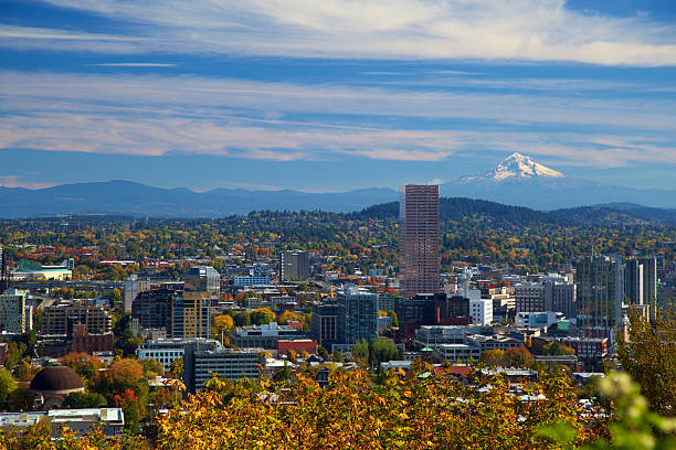 istock Portland Oregon skyline in autumn 618195306