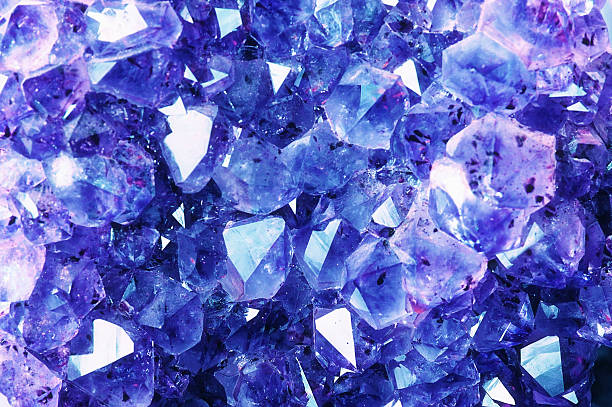 Texture bleu vif de Natural Crystal. - Photo