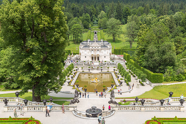 Linderhof Palace Germany stock photo