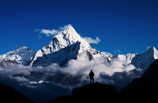 Climber in Mount Everest,Himalayan