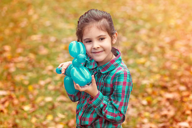 Smiling girl in the park