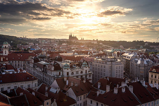 istock 15 June 2014  : PRAGUE IN CZECH  ,View from  Prague 618205244