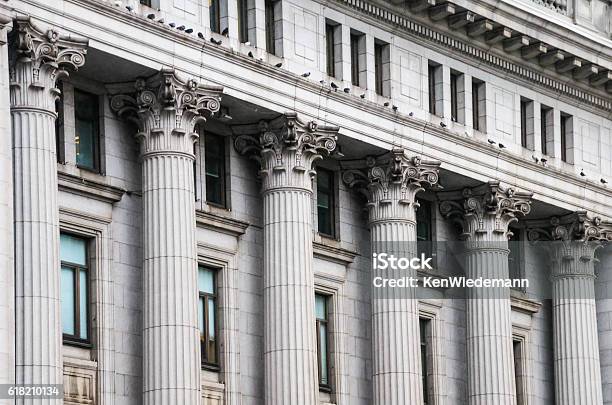 Corinthian Columns Stock Photo - Download Image Now - Banking, Canada, Building Exterior
