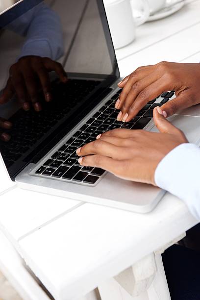 istock Woman hands typing on laptop keyboard 618212048